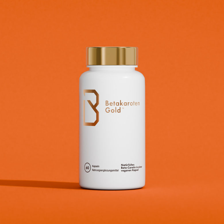Beta-Carotin-Kapseln aus der Betakaroten Gold Edition.